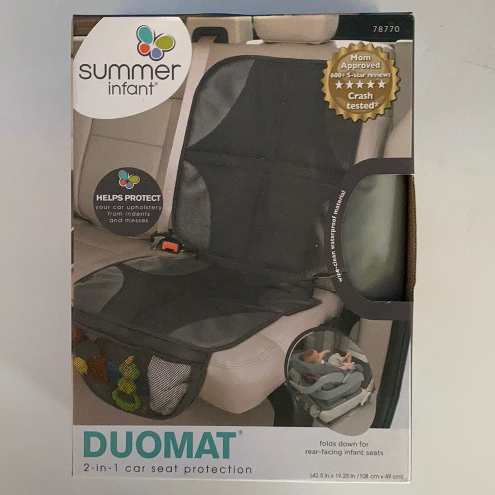 Duomat 2-in-1 car seat protection